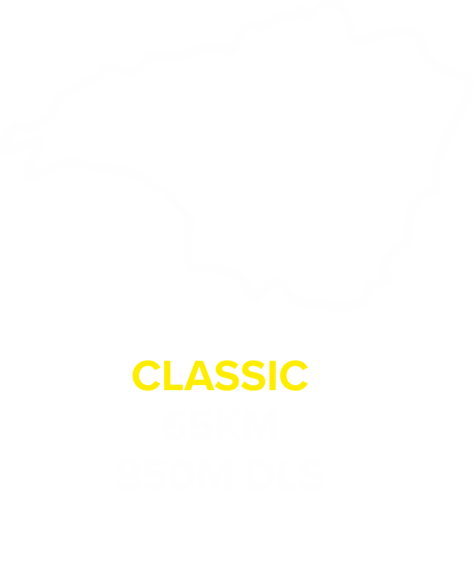 percorso classic 65km 850m dislivello